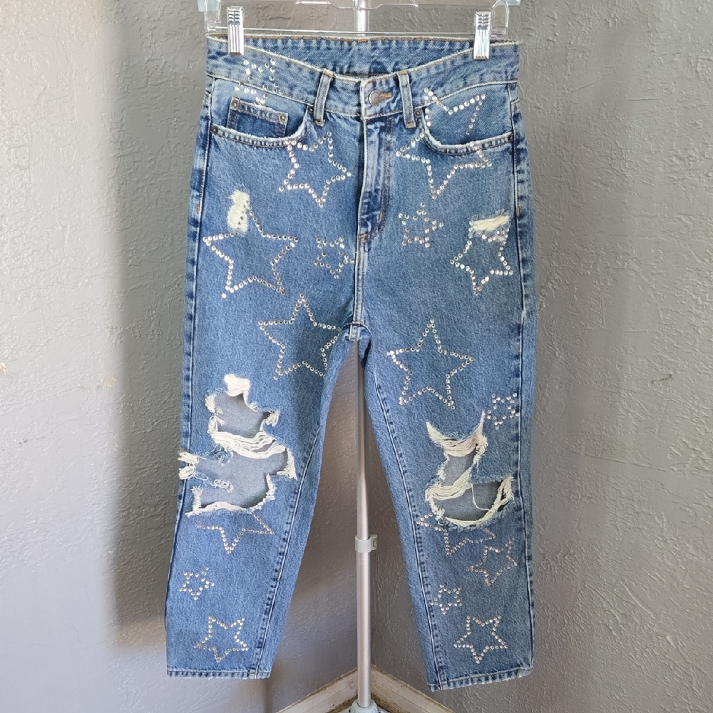 Carmar Denim Hermia Peyton Rhinestone Star Jeans